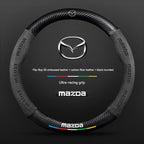 For Mazda 3 5 6 SKYACTIV Axela Atenza CX30 CX5 CX8 CX9 MX5 RX8 RX7 BT50 Carbon fiber Suede Car Steering Wheel Cover Accessories CM World