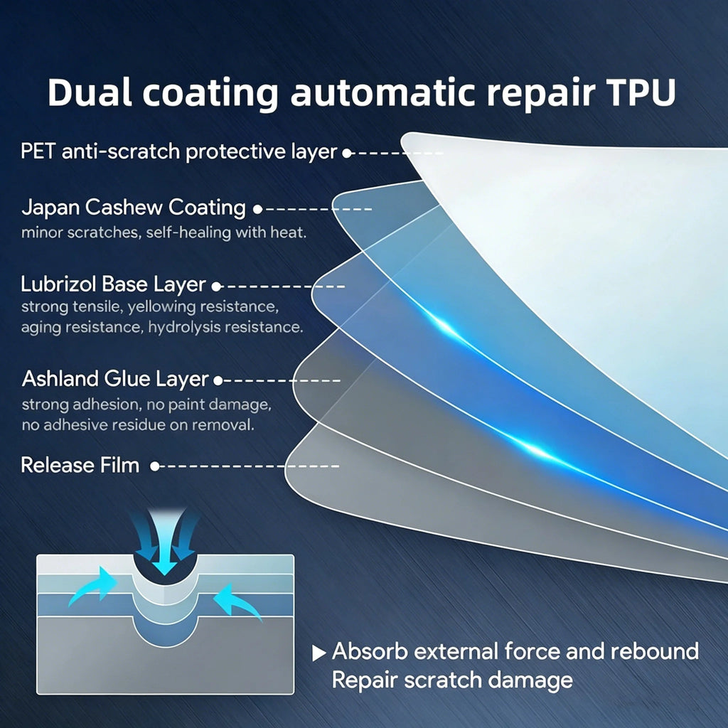Car Anti Scratch Protective Film Car TPU Transparent Protective Film Clear TPU Covering Car Film Protection Clear Film Stickers