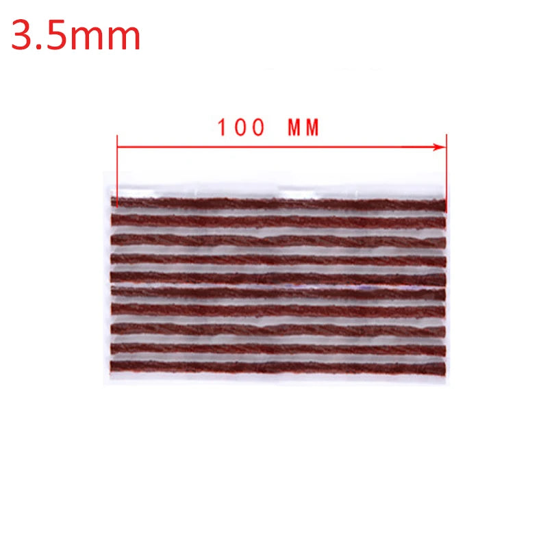Tire Repair Strips 6mm/3.5mm Car Motorcycle Bike Tyre Puncture Repairing Stiring Glue Rubber Strips Tools Plug Car Accessories