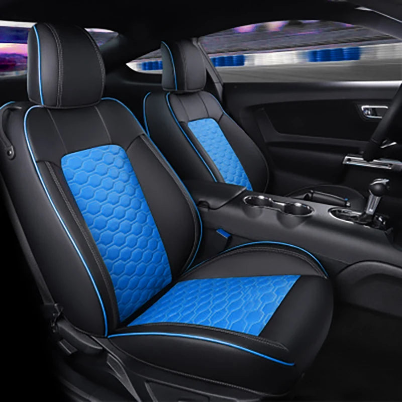 Custom Fit for 2015-2024 Mustang Coupe Car Seat Covers Full Set Durable Quality Material for Ford Mustang Coupe Gt CM World