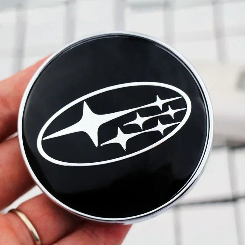 4pcs 60mm Car Wheel Center Caps for Subaru WRX BRZ DRL XV STI Outback Forester Impreza Tribeca Auto Wheel Hub Cover Decoration CM World