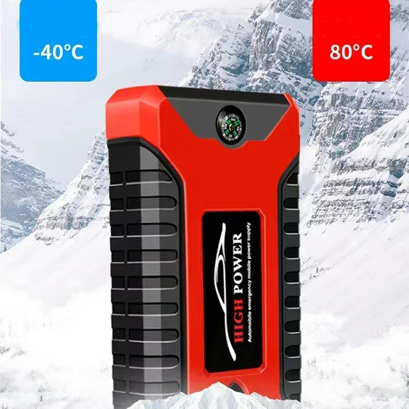 EAFC 12V  Car Jump Starter Power Bank Portable Car Battery Booster ChargerStarting Device Auto Emergency Start-up Lighting Car Mobile World