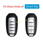 For Infiniti Q50 Q60 QX50 QX55 QX60 Carbon Fiber Car Remote Key Fob Case Chain Cover Holder Protect Accessories CM World