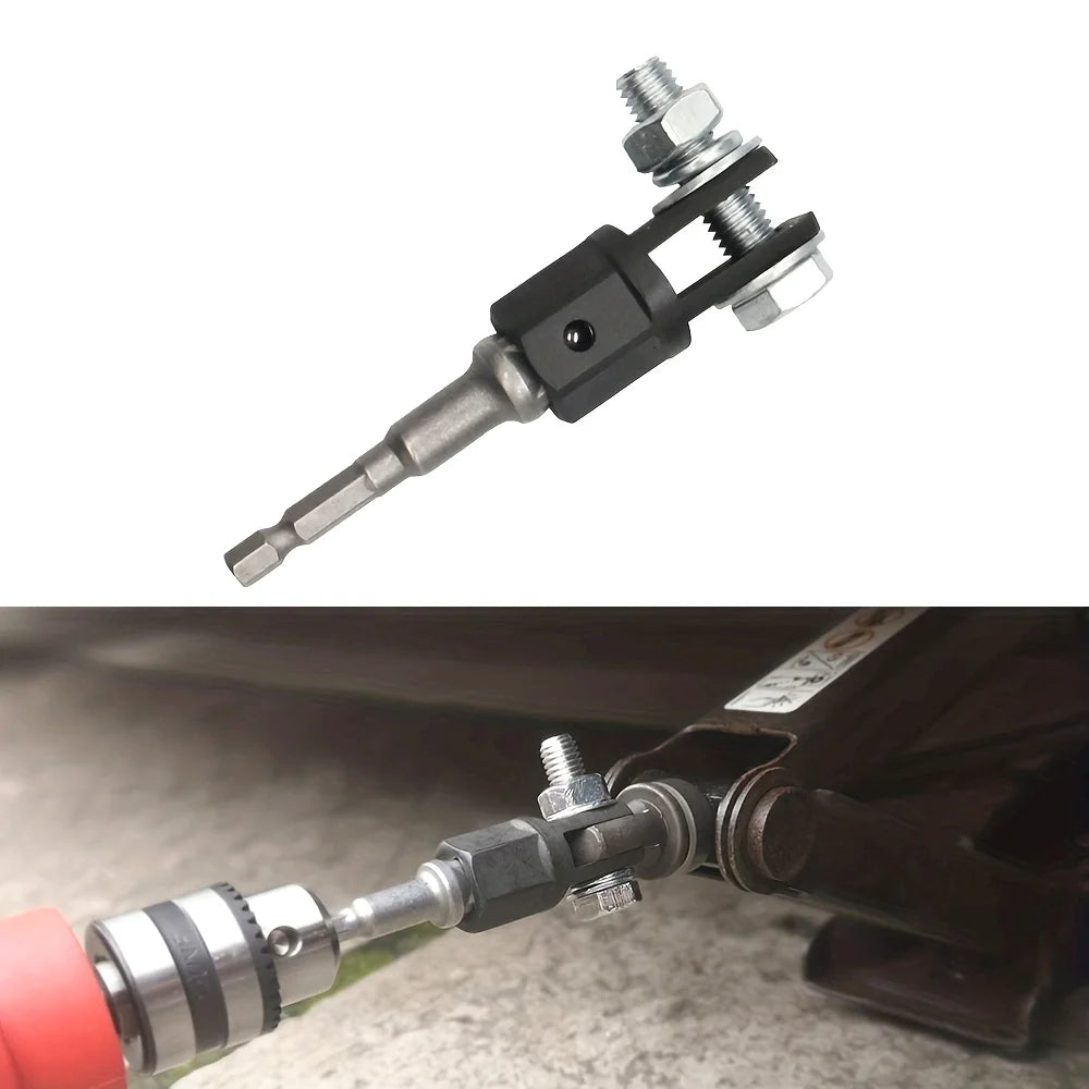 1/2inch Car Scissor Jack Adapter, Socket Drill Adapter for Or Double Hole Scissor Jacks CM World