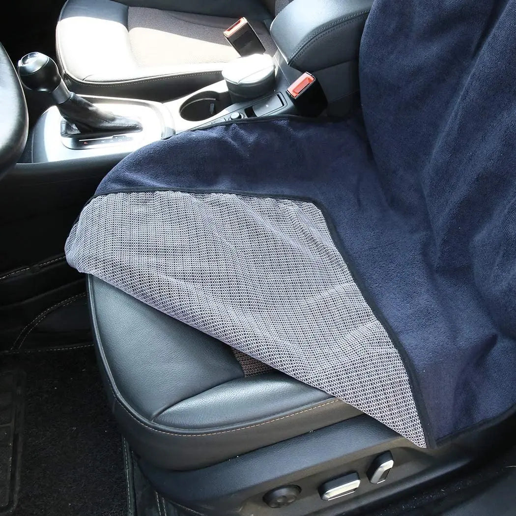Front Car Seat Cover Waterproof Non-slip Sweat Towel Seat Cover for Truck SUV CM World
