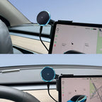 Qi2 15W Magnetic Wireless Charger Phone Holder Screen Mount Compatible with MagSafe For Tesla Model Y 3 Juniper Launch 2026 2025 CM World