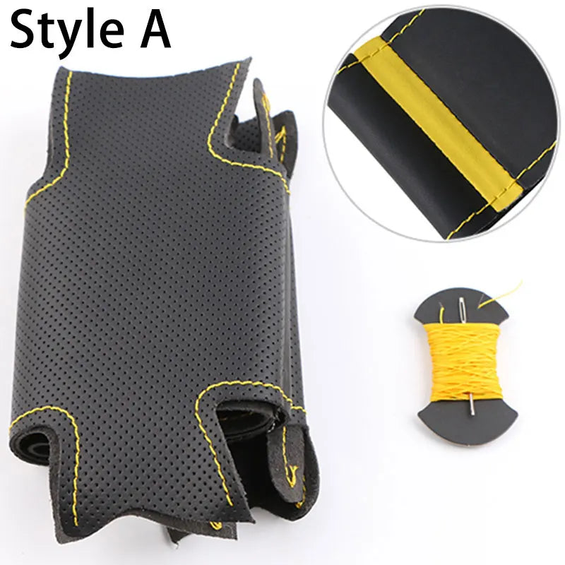 Custom Car Steering Wheel Cover For BMW M Sport 1 Series F20 M135i M140i M235i M240i X1 F21 F48 X2 F39 X3 F25 Microfiber Leather CM World