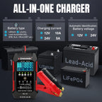 2026 New KONNWEI RC-10 Car Quick Battery Charger 12V 10A 24V 5A Pulse Repair Tool for Car Truck Lead Acid AGM Battery Maintainer