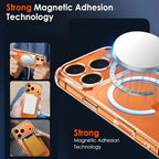 With  Magnetic Transparent TPU Shockproof Protection Phone Case for iphone 17 Pro Max/17 Pro/17E/17 Air/17