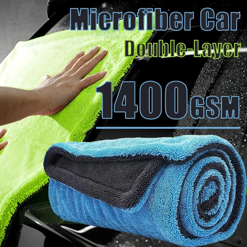 Large Car Wash Towel Microfiber Quick Drying Super Absorbent Window Cleaning Thicken Detailing Rags for Car