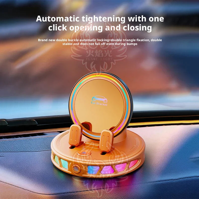 Car Phone Holder Wireless Charging Dashboard Auto Phone Support 360 Degree Rotatable for Home Office Desk Phone Holder CM World