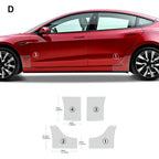 For Tesla Model 3 2017-2024 Door Edge Guard Clear TPU Paint Protection Film Anti Scratch 4PCS Front Rear Kit Invisible Shield Car Mobile World