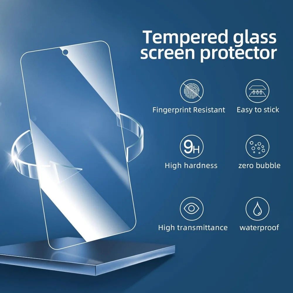 3PCS HD Tempered Glass For Samsung A17 A27 A37 A57 A16 A26 A36 A56 A55 A53 A54 A35 A25 A15 Screen Protector Samsung Galaxy S26 S25 S24 Ultra Cristal Templado S24 FE S23 S22 S21 Plus Car Mobile World