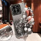 Shockproof Plating Glitter Butterfly Bracket Bracelet Case for iPhone 17 Air 16 15 14 13 12 11 17 Pro Max 16 Plus 16E Soft Cover Car Mobile World