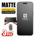 3PCS Anti Fingerprint Matte Screen Protector For iPhone 17 Pro Max 15 14 16 11 12 13 Mini XR X Xs 7 8 Plus 17 Air Tempered Glass Car Mobile World
