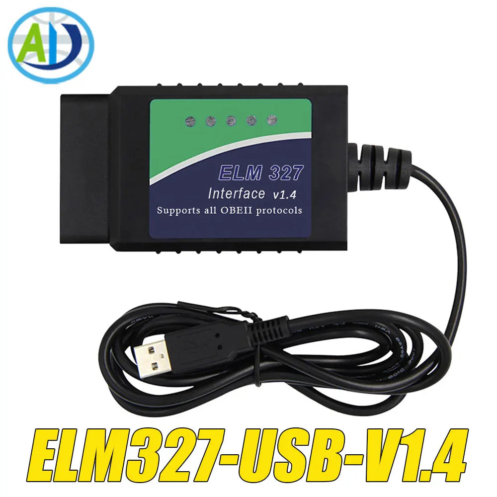 2026 ELM327 V1.5 USB Scanner PIC18F25K80 FTDI FT232RL For Chrysler/Opel/Citroen OBD2 Interface Scanner For ScanTool/MultiEcuScan