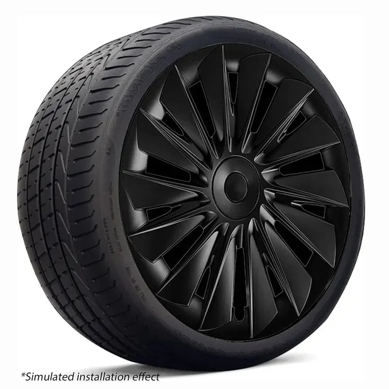 4PCS HubCap Performance Automobile Replacement Hub Cap Full Rim Cover Accessories Wheel Caps for Tesla Model Y 19 Inch 2020-2024