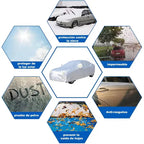 Outdoor Full Car Cover For Hyundai Tucson with Reflective Strips Waterproof Snowproof Dustproof UV Protection Auto Accessories Car Mobile World