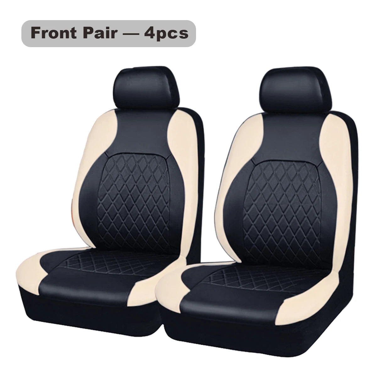 All Season Quited PU Leather Car Seat Cover Full Surrounded Seat Protector Waterproof Universal Fit Sedan Suv Pick-up Truck Seat CM World