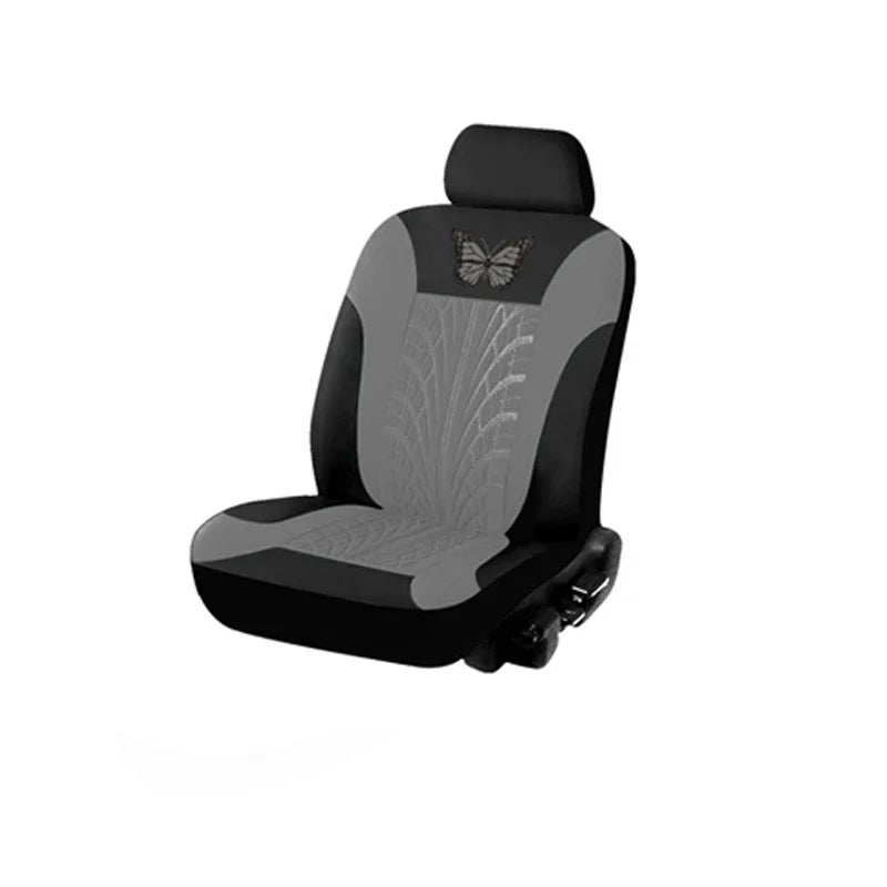 Car Seat Cover Full Set, Universal Butterfly Pattern Embroidery Auto Seat Cover Set CM World