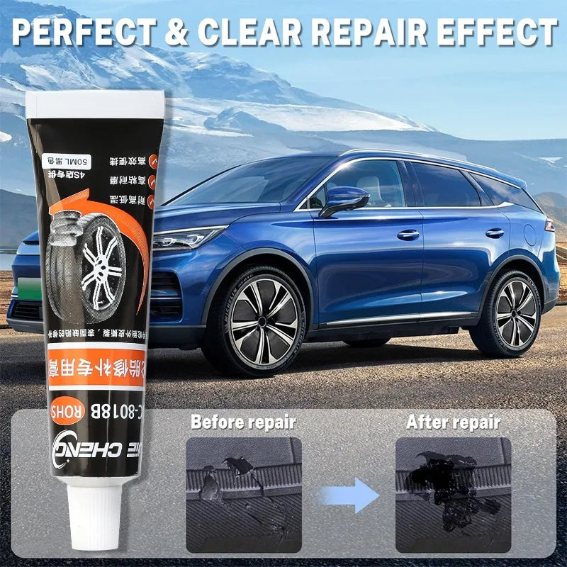 Waterproof Tire Repair Adhesive High Temperature Resistant Tyre Repair Liquid Strong Rubber Glues Emergency Tire Repair Kit CM World