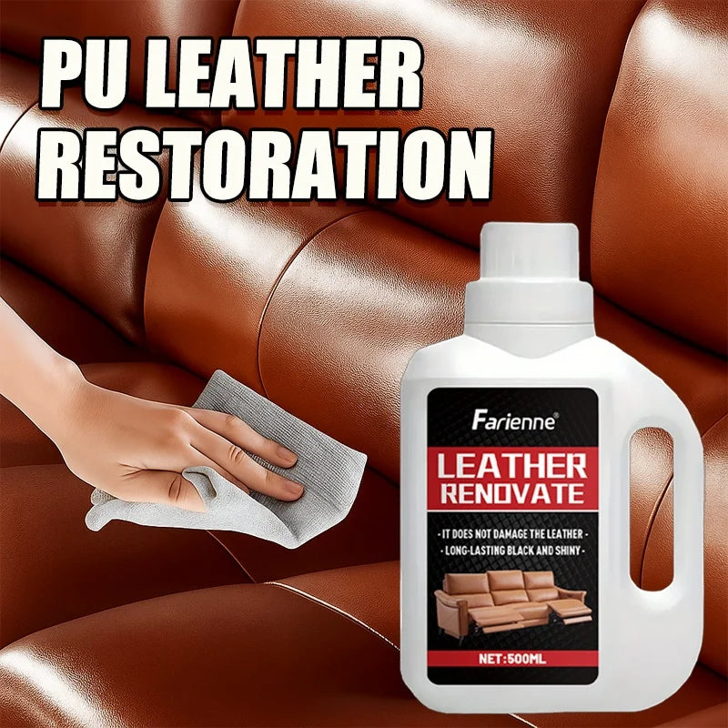 500ML Leather Care Cream, Restores Various Leathers, Car Seats, Sofas,Jackets,Shoes,All Colors Bags,Leather Clothing Maintenance CM World
