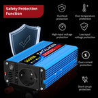Pure Sine Wave Inverter 1000W-4000W DC 12V and 24V to AC 220V 50hz Power Inverter Charger  Adapter Universal Socket CM World