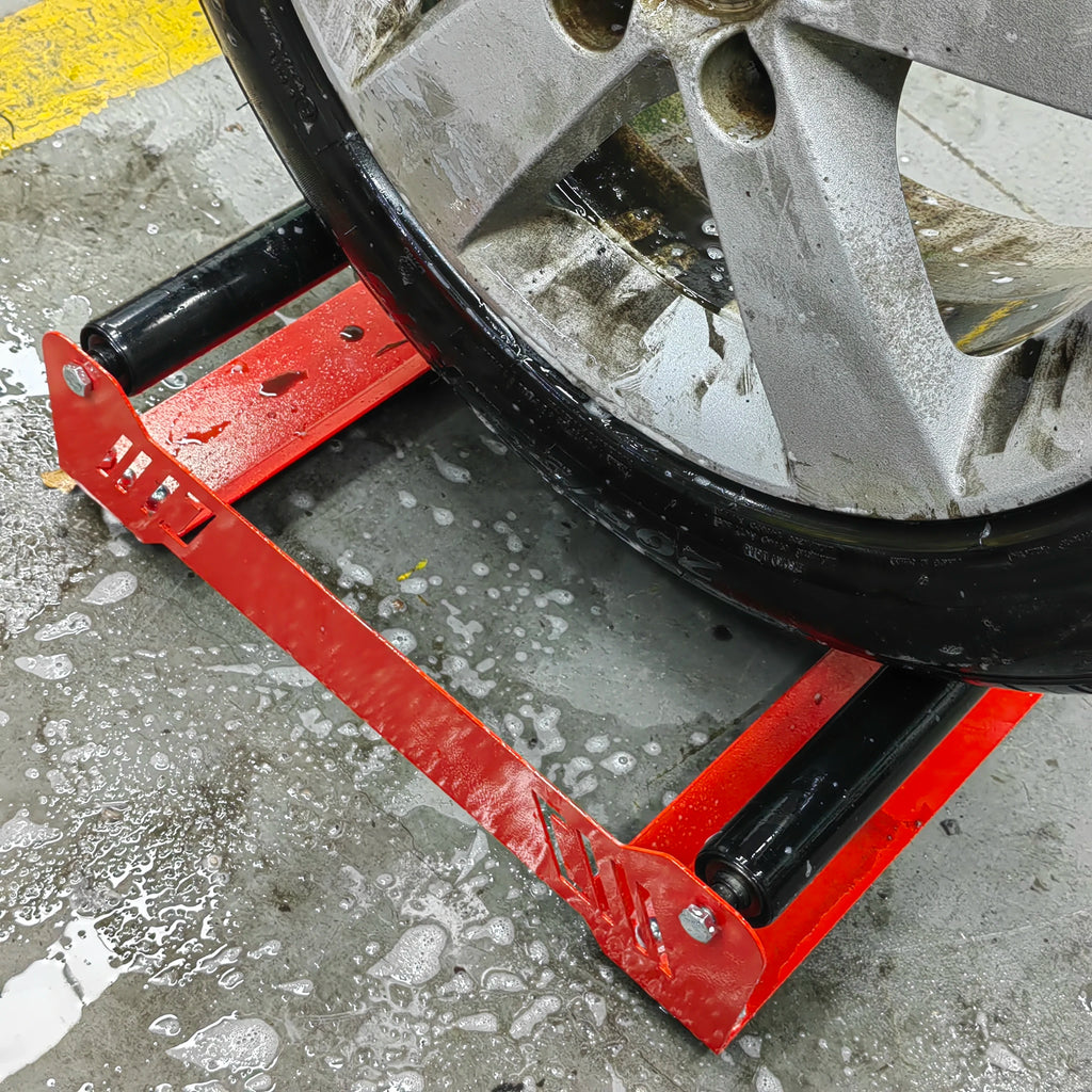 Tire Washing Rack Roller Tire Washing Rack Roller Support Placement Bracket Car Wash Beauty Repair Workshop