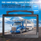 Lastbus Digital Wireless Tower Crane 30x Zoom Monitoring Camera Car Reversing 10.1" Quad DVR Monitor kits For Tower Crane Car Mobile World
