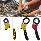 6inch Belt Wrench Oil Filter Puller Strap Spanner Chain Wrench Strap Opener, Adjustable Disassembly Tool Opener Tool Car Mobile World