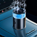 Smart Car Air Freshener, Automatic Car Air Freshener Diffuser with Ambient Light, Car Diffuser with 2 Essential Oil Cartridges,