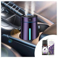 Smart Car Air Freshener with Humidifier Purple Essential Oil Diffuser Auto On/Off 3 Mode Adjustable for Car Interior CM World