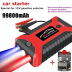 EAFC 12V  Car Jump Starter Power Bank Portable Car Battery Booster ChargerStarting Device Auto Emergency Start-up Lighting Car Mobile World