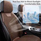 Flax Breathable Car Seat Cushion Universal Car Seat Cushion Protector Auto Durable Anti-slip Bottom Cover Seat Protection Pad CM World