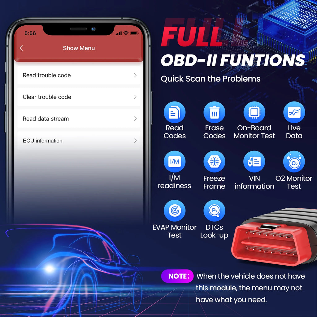 THINKCAR Thinkdiag Mini Bluetooth OBD2 Scanner Diagnostic Tool Full-System Car Scanner Check Engine Light Fault Code Reader Tool Car Mobile World