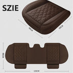 Cowhide Leather Car Seat Covers Breathable Front Car Seat Cushion Non-Slip Rear Seat Pad Universal All Weather Auto Seat Covers
