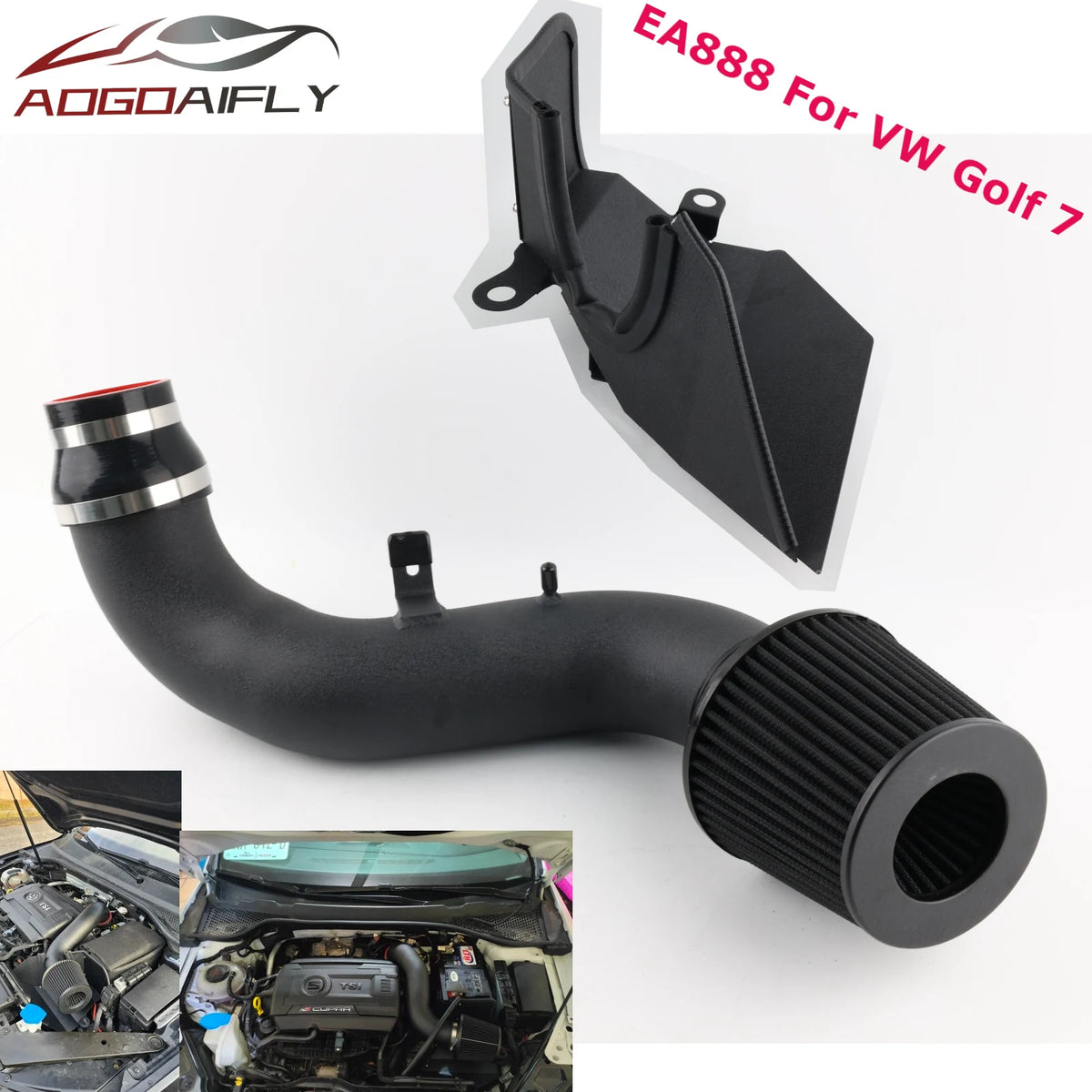 EA888 For VW Golf 7 Cold Air Intake Kit Heat Shield Cold Air Intake System For Audi A3 Q2 Q3 TT Seat Ateca Skoda Volkswagen