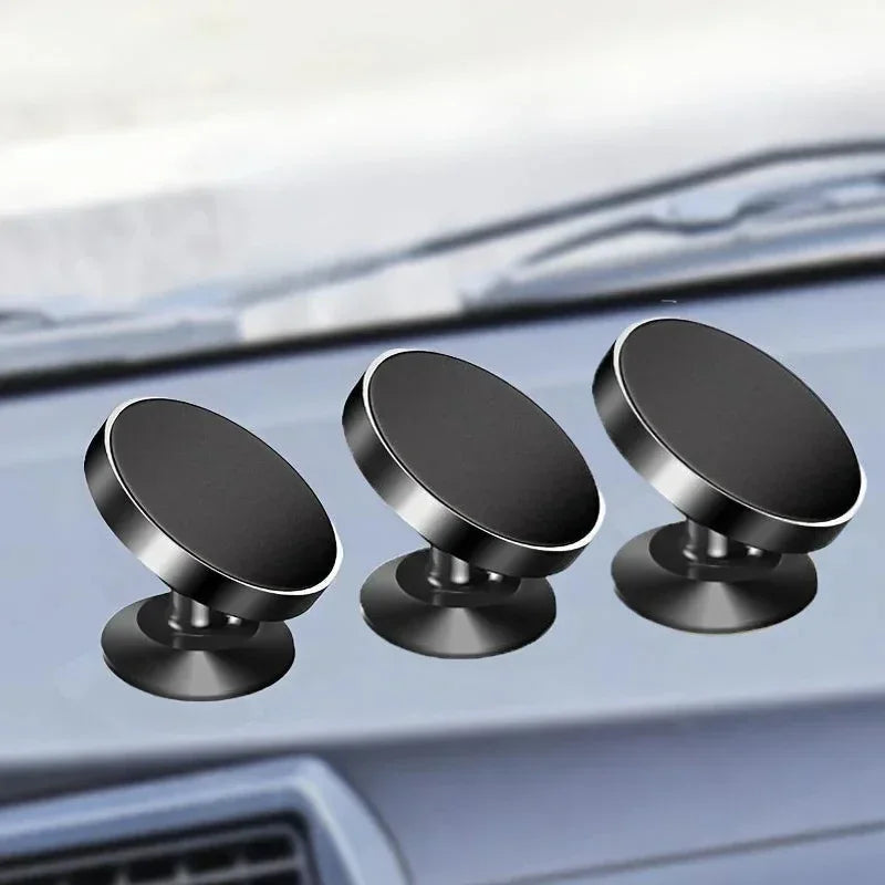 Metal Magnetic Car Phone Holder Magnet Mount Mobile Cell Phone Stand 360° Rotation Universal Cars Holder CM World