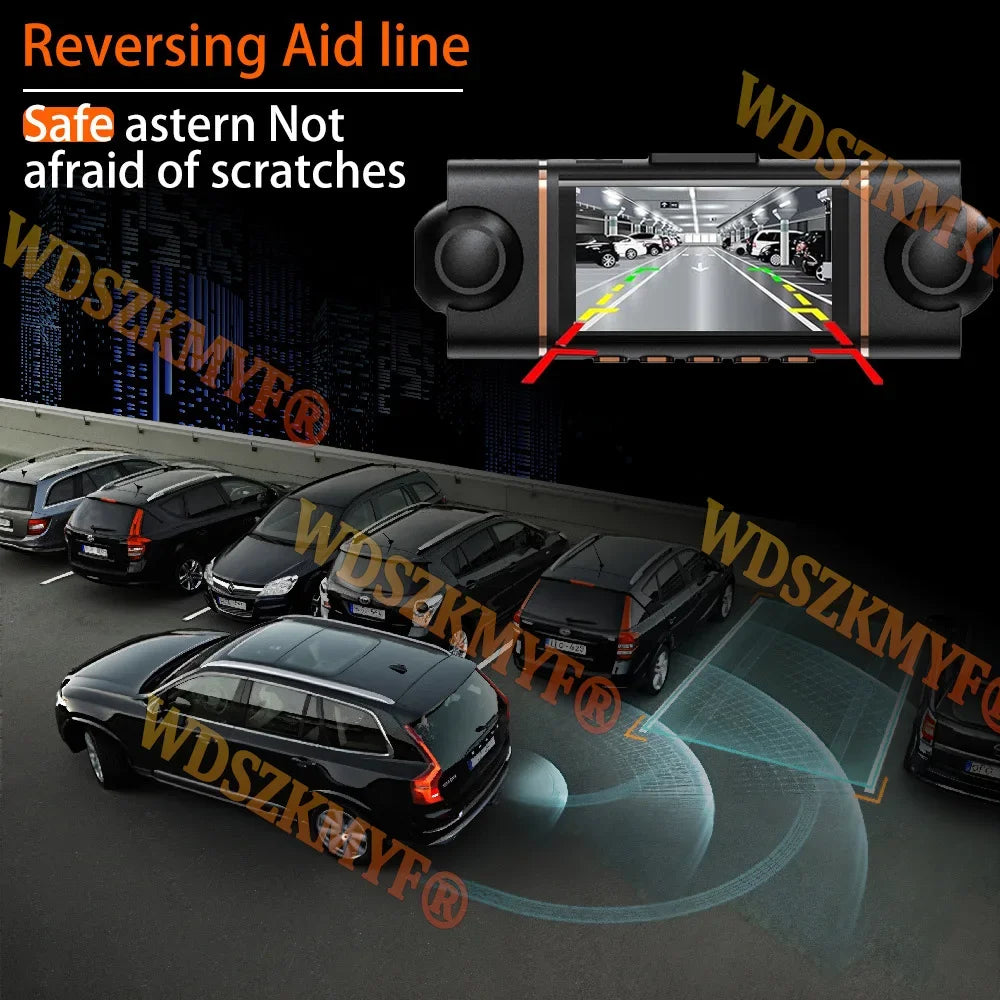 New 4K Quad Lens Car Camera WIF dashcam 360° Coverage 24H Parking Monitor G-Sensor Starlight Night Vision Car Security Accessory