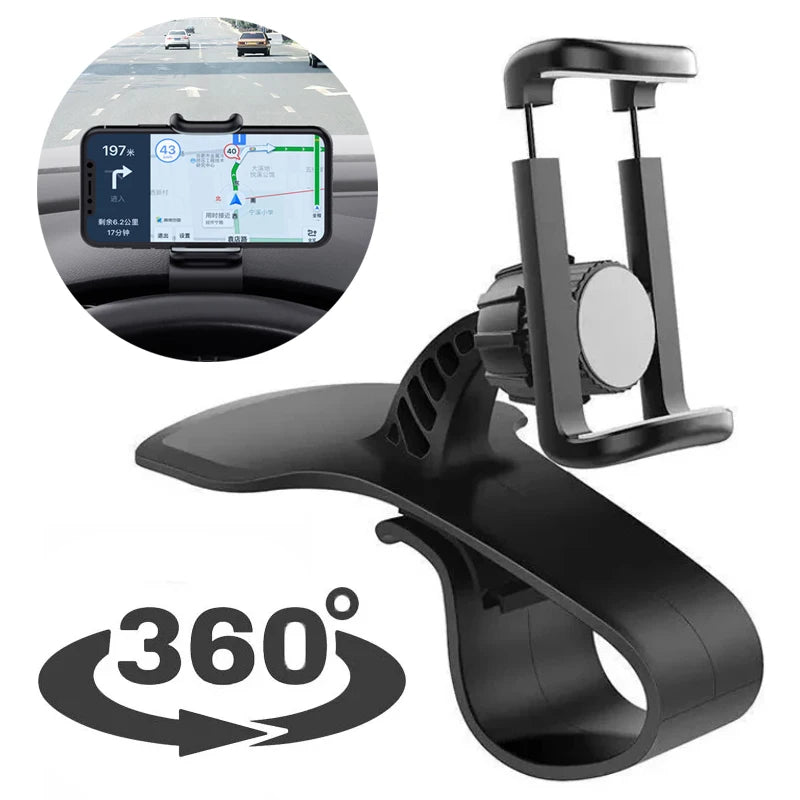 Multi-Functional Universal Car Mobile Phone Holder Easy Clip Mount Stand Panel Dashboard GPS Navigation Bracket Holder For Phone CM World