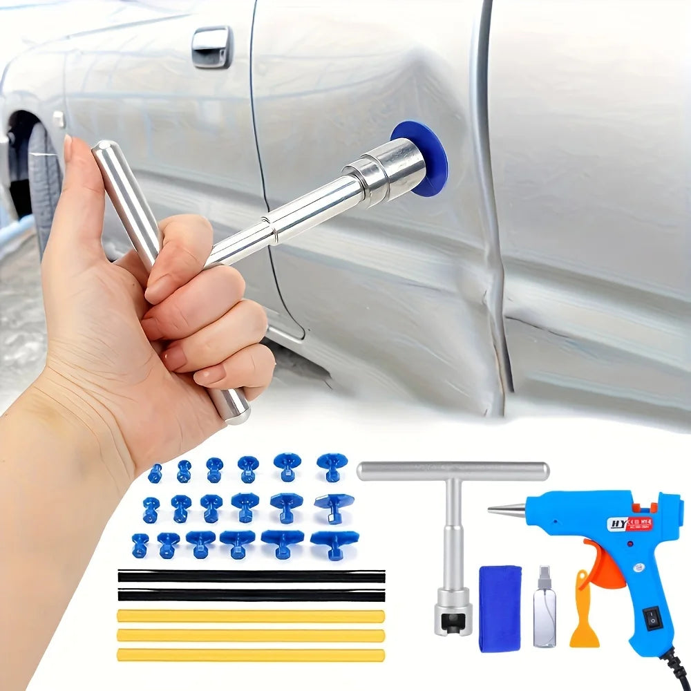 Car Dent Repair Tool Auto Body Part Mechanical Sheet Metal Paintless Dent Removal Puller Kit Hand Tools Kit Set CM World