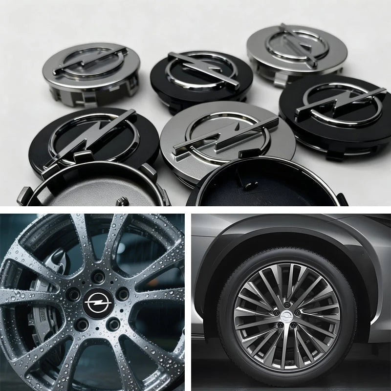 4pc 58/64mm Car wheel hub cover, wheel center hub cover badge For Opel Astra H G J Insignia Mokka Zafira Corsa Vectra C D Antara CM World