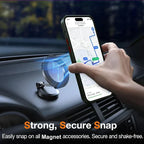 Magnetic Mobile Phone Case with Stand for iPhone 17 16 Pro Max 15 14 Plus 13 12 11 Translucent Cover with Kickstand Car Mobile World