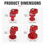 4Pcs Aluminum Alloy Car Dent Repair Reusable Pulling Tabs  Auto Body Dent Removal Accessories for Hail Damage Repair
