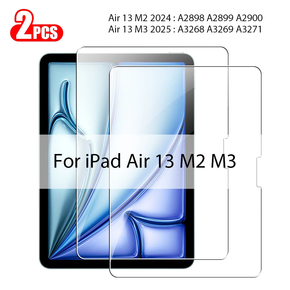 Tempered Glass For Ipad Pro 13 M5 M4 2025 12.9 Air 11 5 4 3 2 M3 M2 Screen Protector A16 10 9 9th 10th Generacion Mini 7 6 Film Car Mobile World