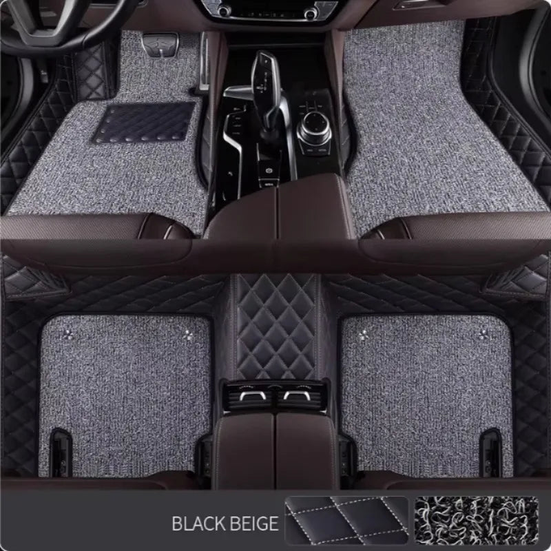 For VW GOLF 6 7 8 Auto New Models Double layer 5D Custom Car Floor Mats Carpets Foot liners car Accessories