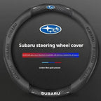 For Subaru Brz Wrx Xv Ascent Forester Outback Impreza Legacy Car AntiSlip Carbon Fiber Leather Ultrathin Steering Wheel Cover CM World
