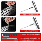 Tyre Repair Kit 45PCS Motorcycle Car Accessories Studding Tool Set Puncture Pug Set Car Tire Repair Tool  Auto Bike Tire Repair CM World