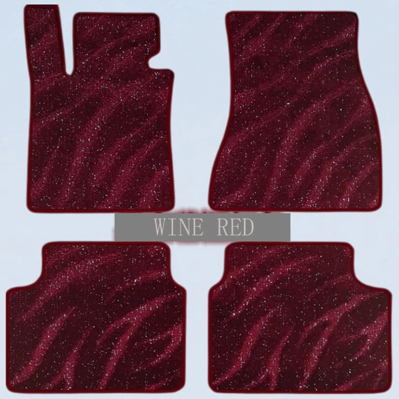 For BMW 5GT Gran Turismo F07 2009-2017 Auto Carpets 4PCS Starry Sky Blanket Custom Car Floor Mats Accessorie liners