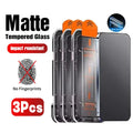 3Pcs Oleophobic Coating Dust Free Easy Installation Matte Screen Protector For iPhone 16 14 13 12 11 15 17Pro Max Air mini Glass